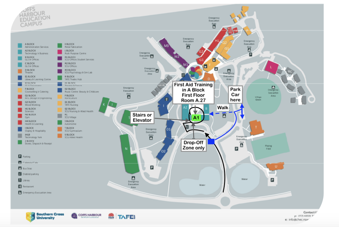 Southern Cross University Coffs Harbour First Aid Training Mid